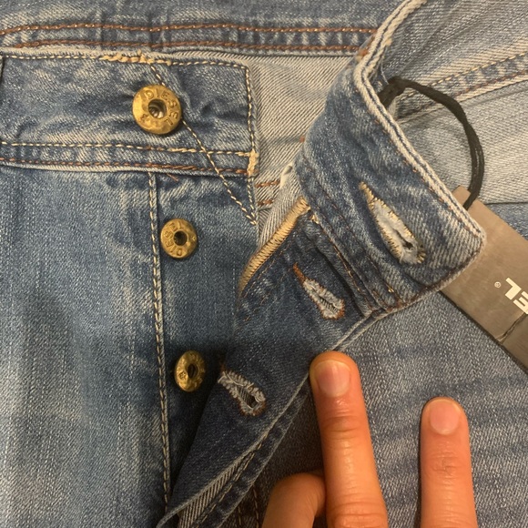 NWT Diesel Relaxed Straight Jeans Button Fly 29x32 - Picture 6 of 8